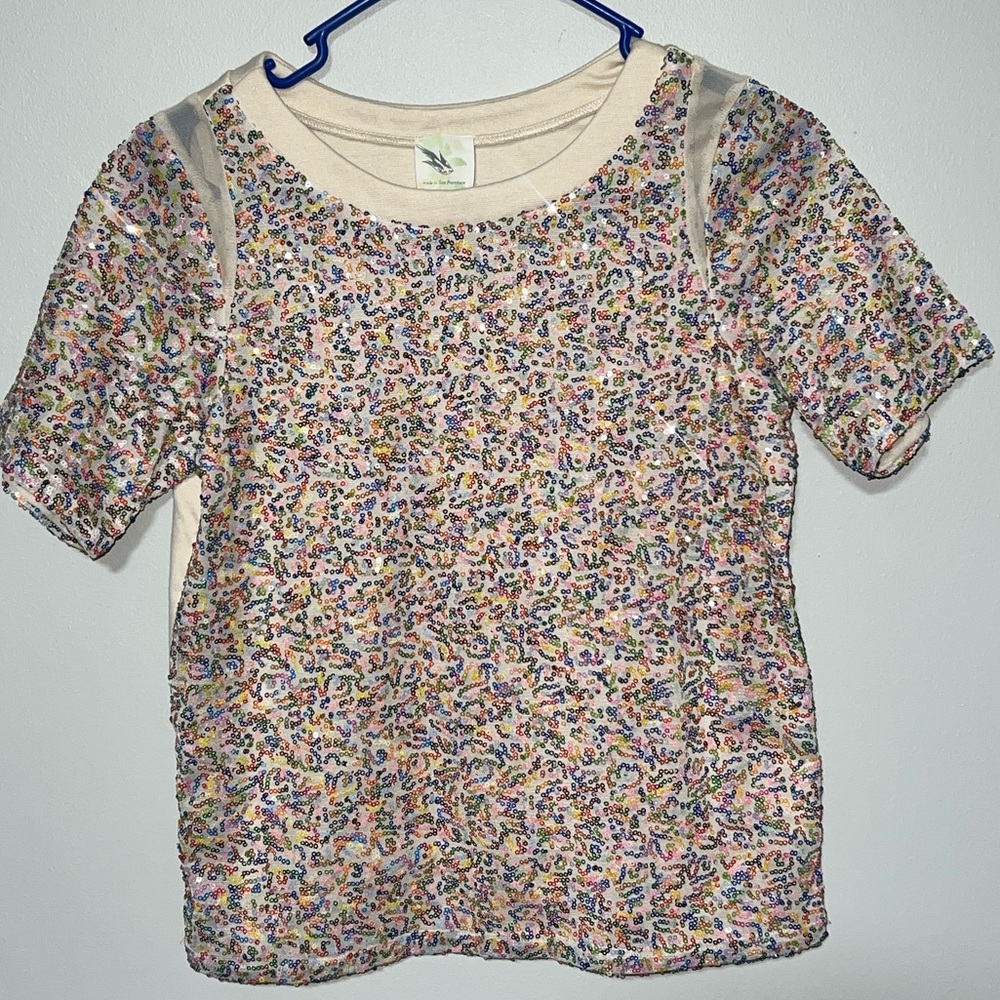 Anthropologie Sequin Shirt